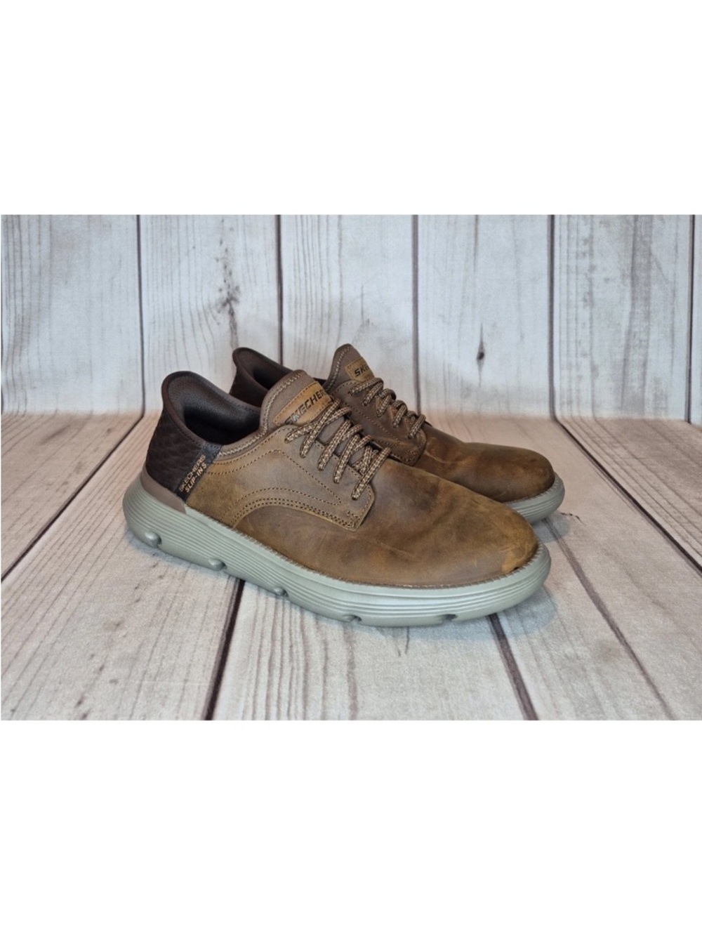Skechers Slip-ins Garza Men's Size 11 Dark Brown Casual Shoes